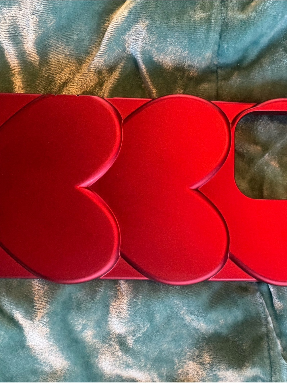 Red Heart Pattern Phone Case